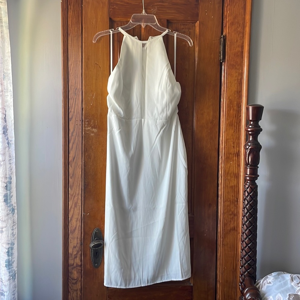 White bridal shower/rehersal dinner dress